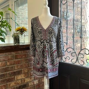WHBM Top/Blouse 3/4 sleeve Size M